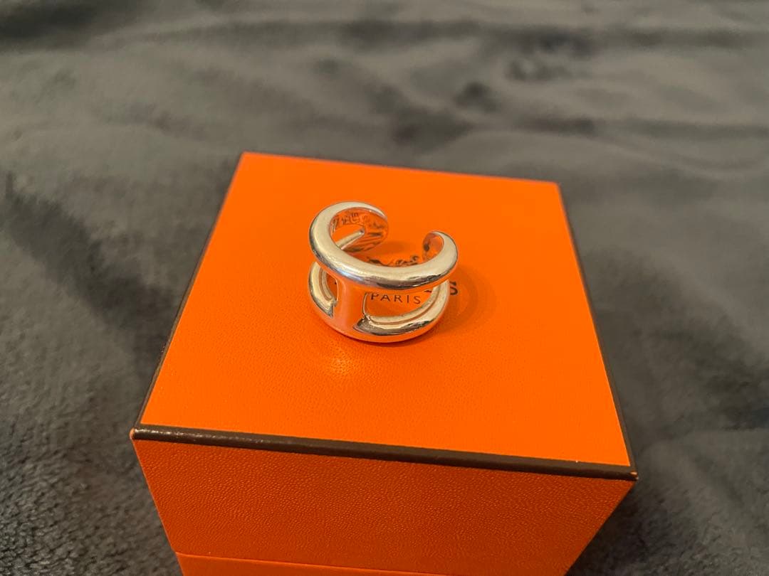 HERMES エルメス オスモズPM リング 52 925 シルバー
