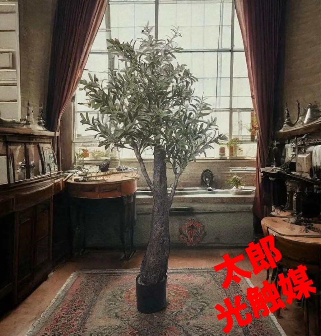 光触媒　人工観葉植物　ウォールグリーン　フェイクグリーン　ワイドトランクオリーブ