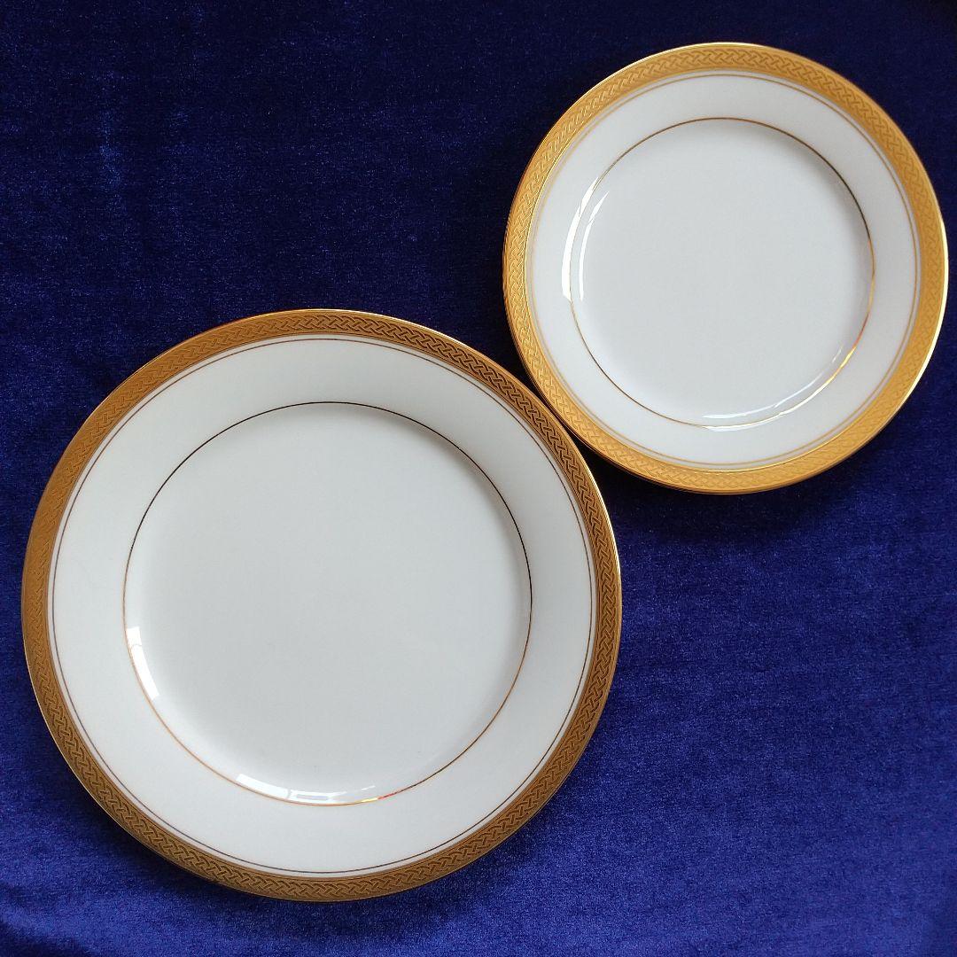 未使用 9枚 ノリタケ GOLD RlDGE 大皿 4枚 中皿 5枚