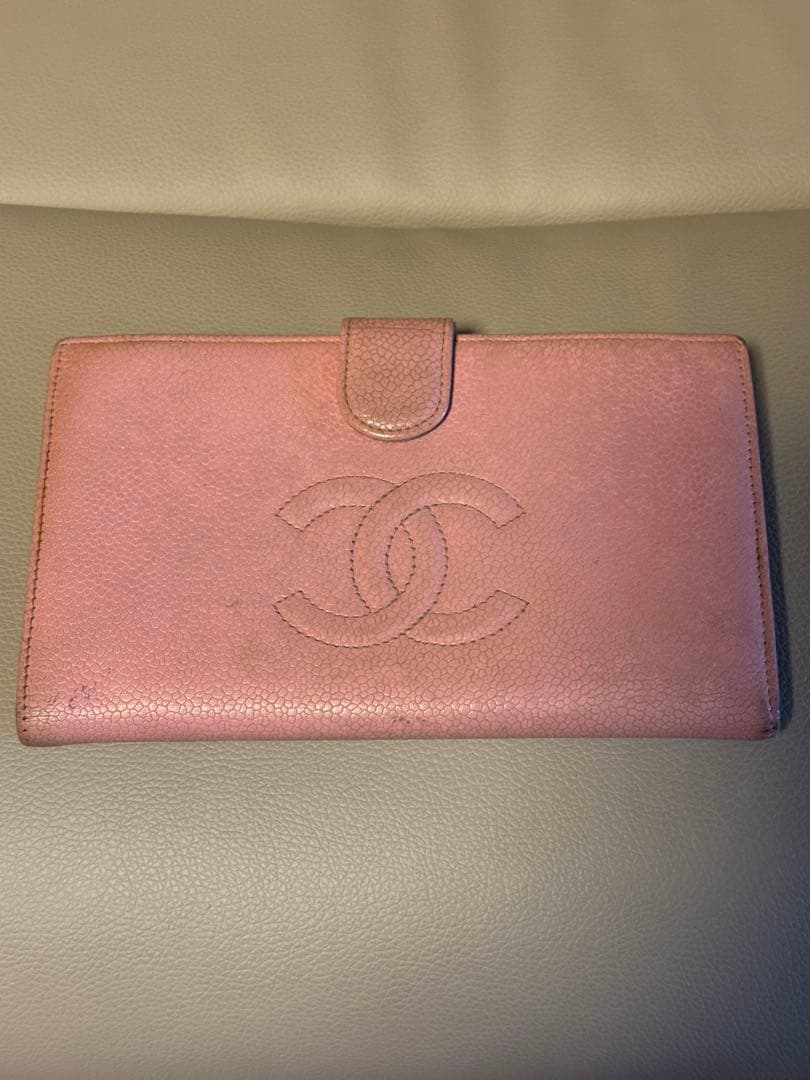CHANEL 長財布 ピンク