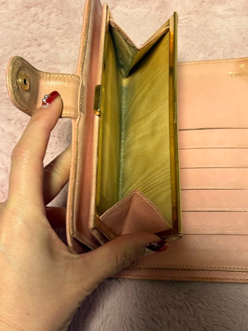 CHANEL 長財布 ピンク