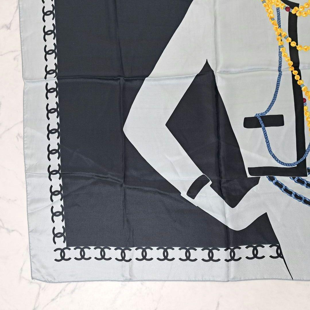 minarinCHANEL シャネル 大判 マドモアゼル スカーフバンダナ