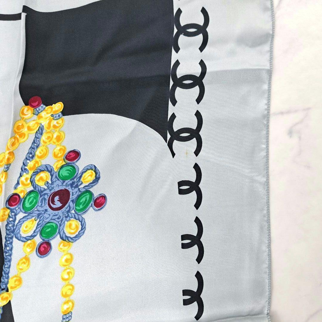 minarinCHANEL シャネル 大判 マドモアゼル スカーフバンダナ