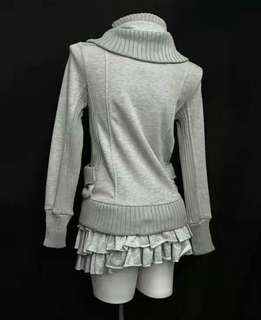 ヴィンテージ風 grunge スウェットジャケット 古着系 Y2K レディース