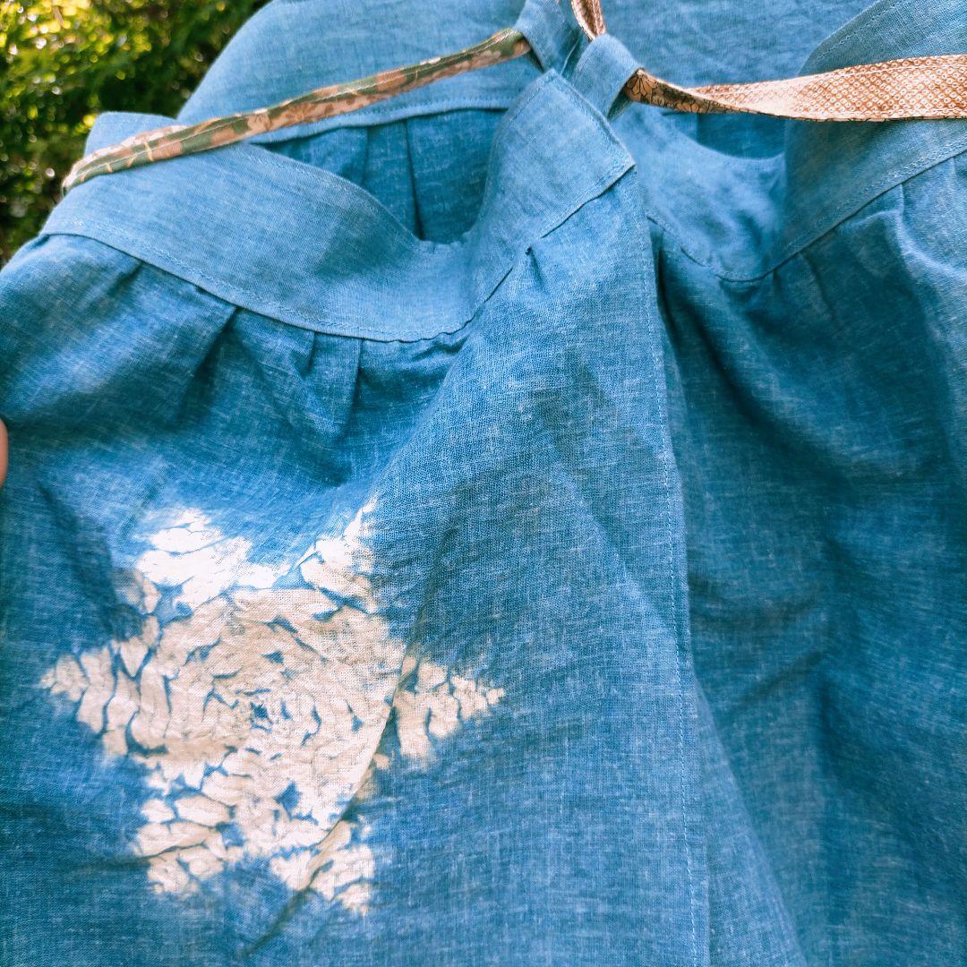 正藍染ヘンプコットン　あいとわエプロン