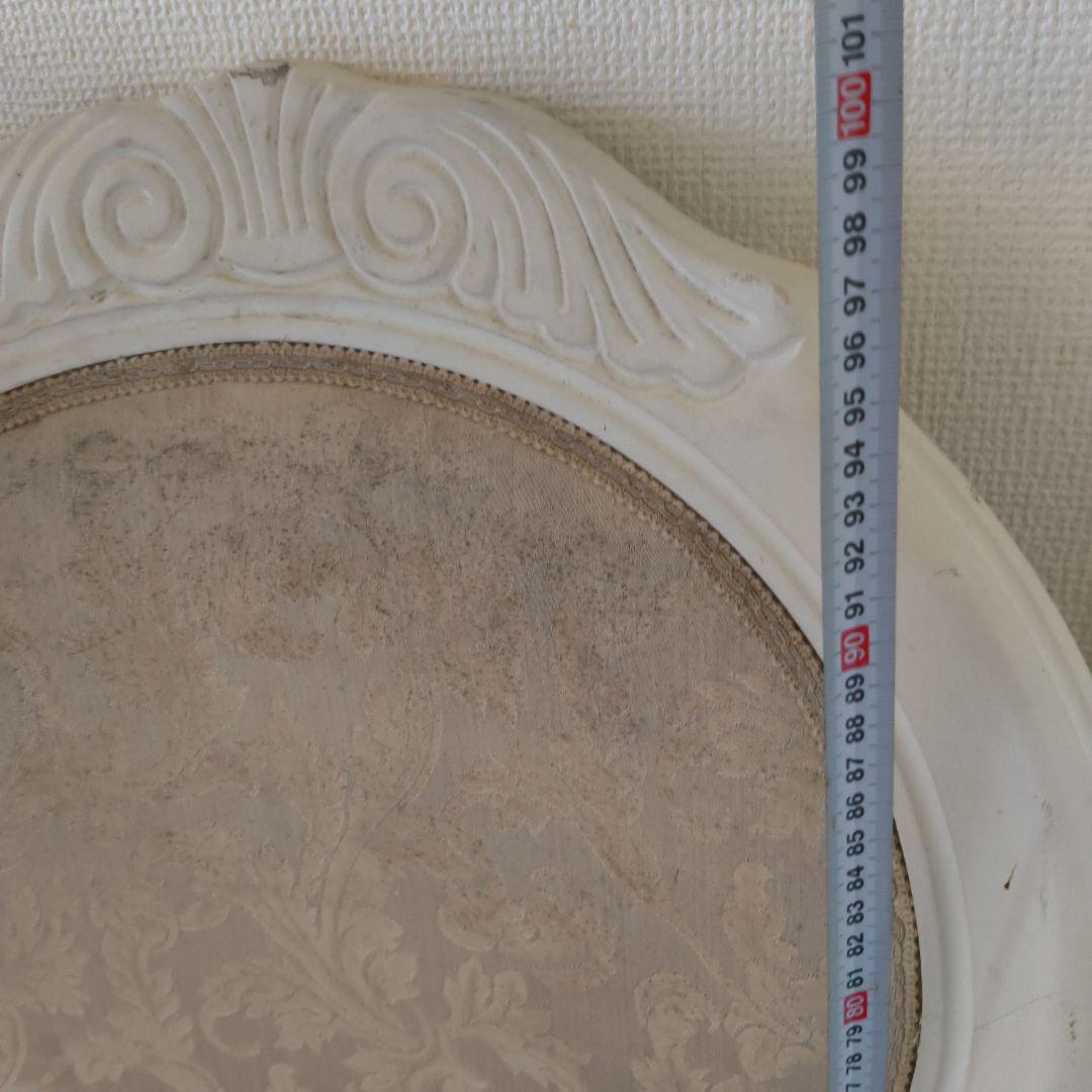 ロココ調　ホワイト クラシックチェア 使用感あり　ホワイト植木鉢金のなる木