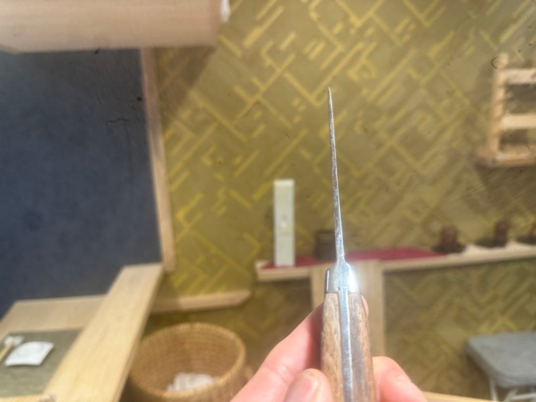 ※本日限りの特別価格‼️玉鋼　本源正則 玉鋼 骨スキ包丁 研ぎ済み 155mm