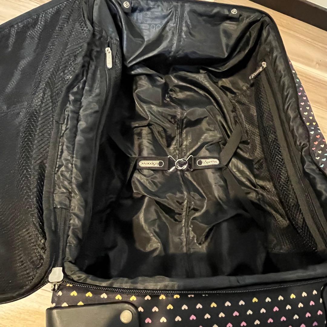 LESPORTSACレスポートサック　キャリーケースバッグ　ハート柄