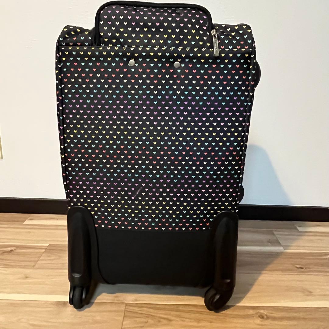 LESPORTSACレスポートサック　キャリーケースバッグ　ハート柄