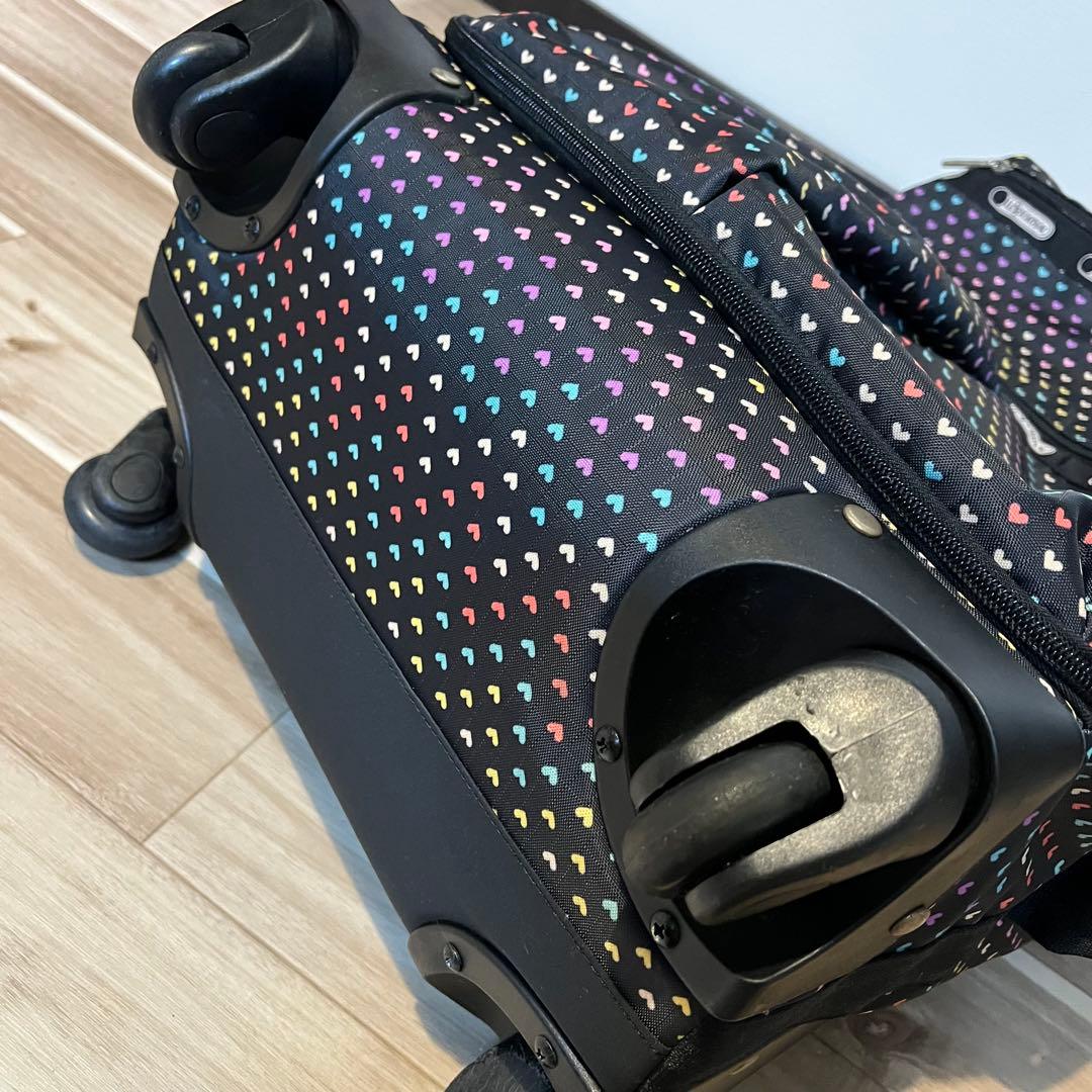 LESPORTSACレスポートサック　キャリーケースバッグ　ハート柄