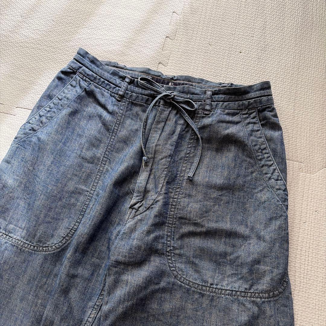 45r 45rpm ボトムス　デニムパンツ　サイズ2 コットン　薄手　春夏