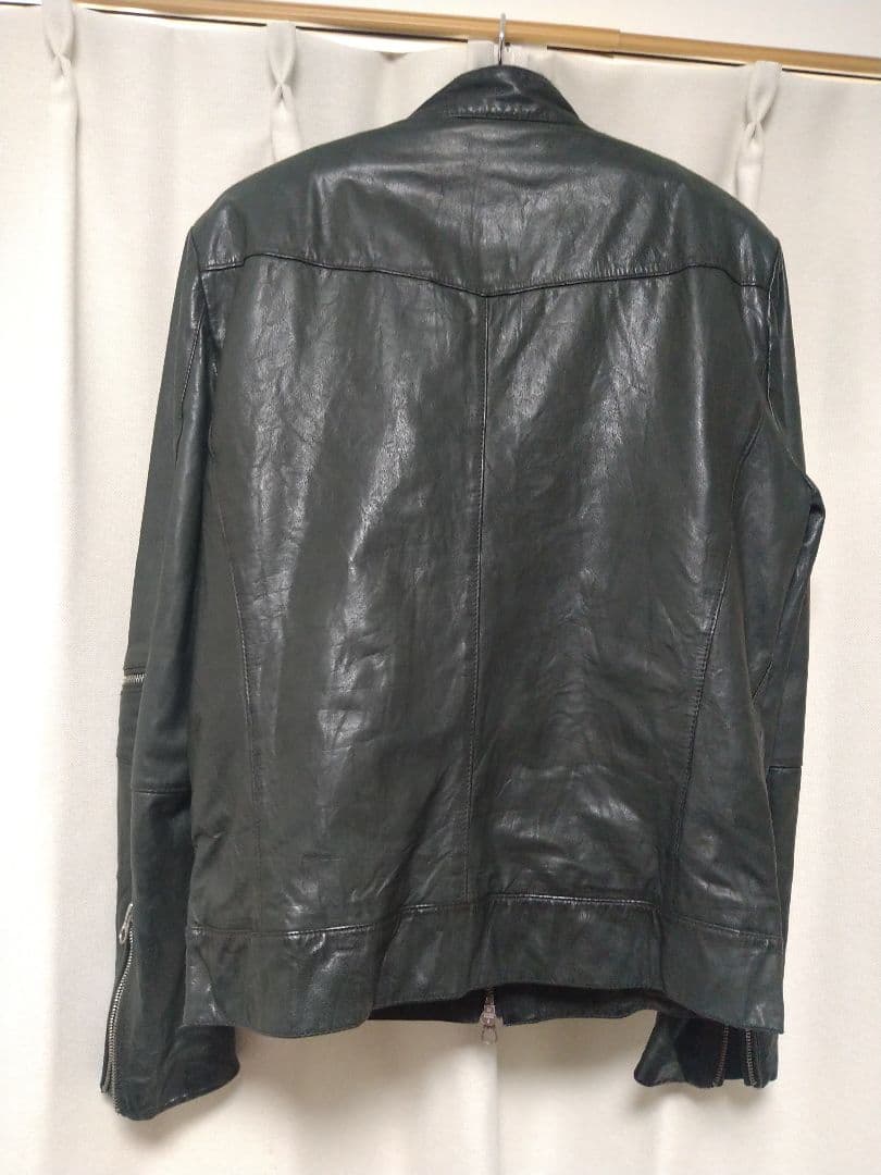 レザーシングルライダースジャケット♪ハーレムラウンジ　バッファローレザー
