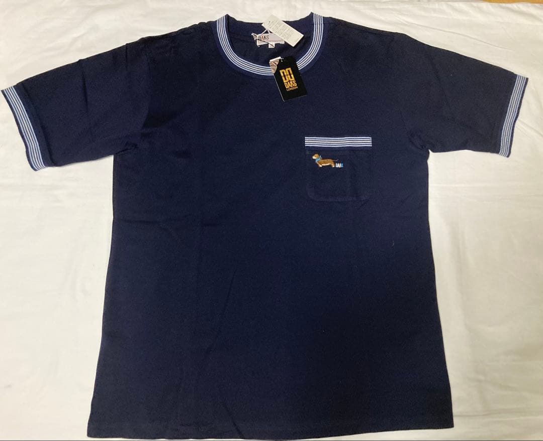 【新品】DAKS ダックス　犬刺繍入り　半袖パジャマ　ルームウェアM 長ズボン