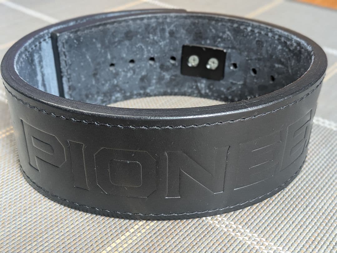 PIONEER ブラック レザーパワーベルト PAL2