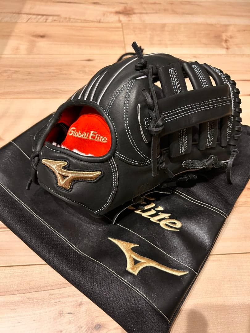 ミズノ　グローバルエリート　軟式グローブ　西川モデル　外野手用