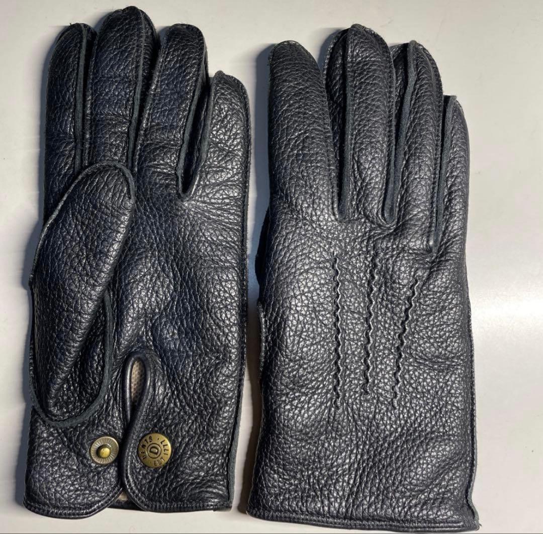 DENTS（デンツ）革手袋　黒　サイズ7　DEERSKIN　ライニング交換済