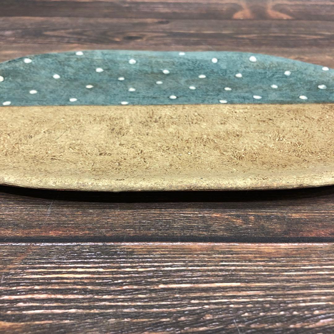 値下げ　新品未使用　藤森ちかこ　オーバル皿