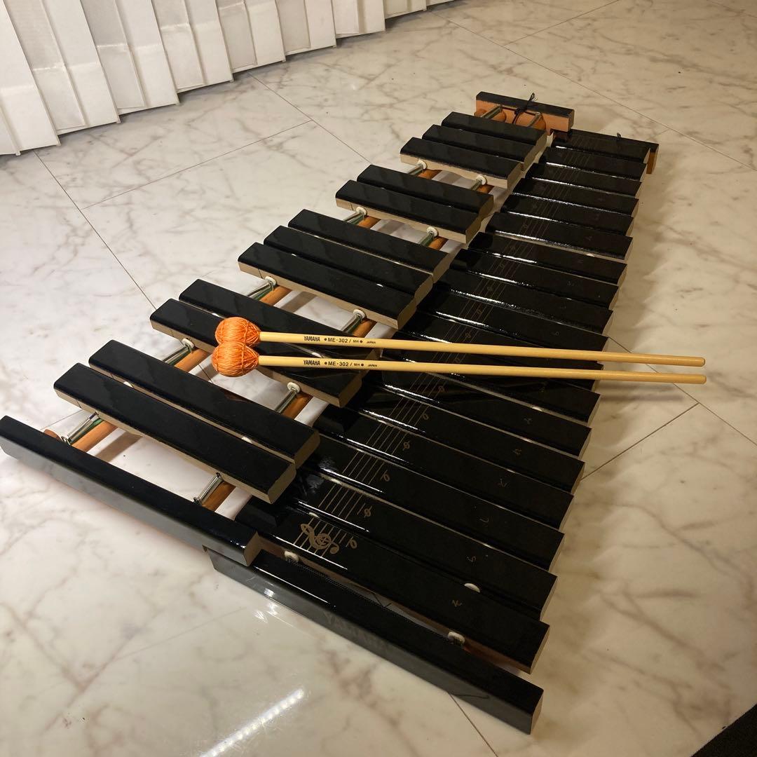 【美品】YAMAHA ヤマハ　卓上木琴　30音　打楽器　専用ケース付