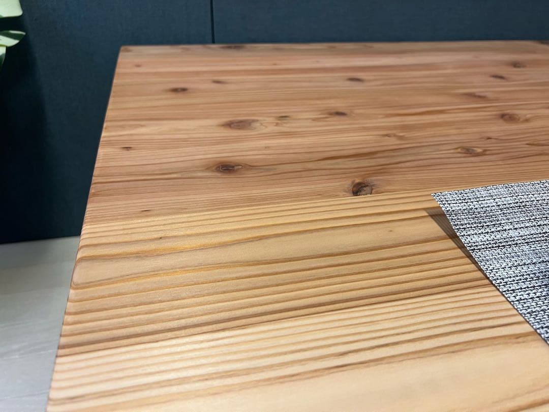 【送料無料】 ローテーブル 正方形 90cm 杉 ナチュラル 棚付き