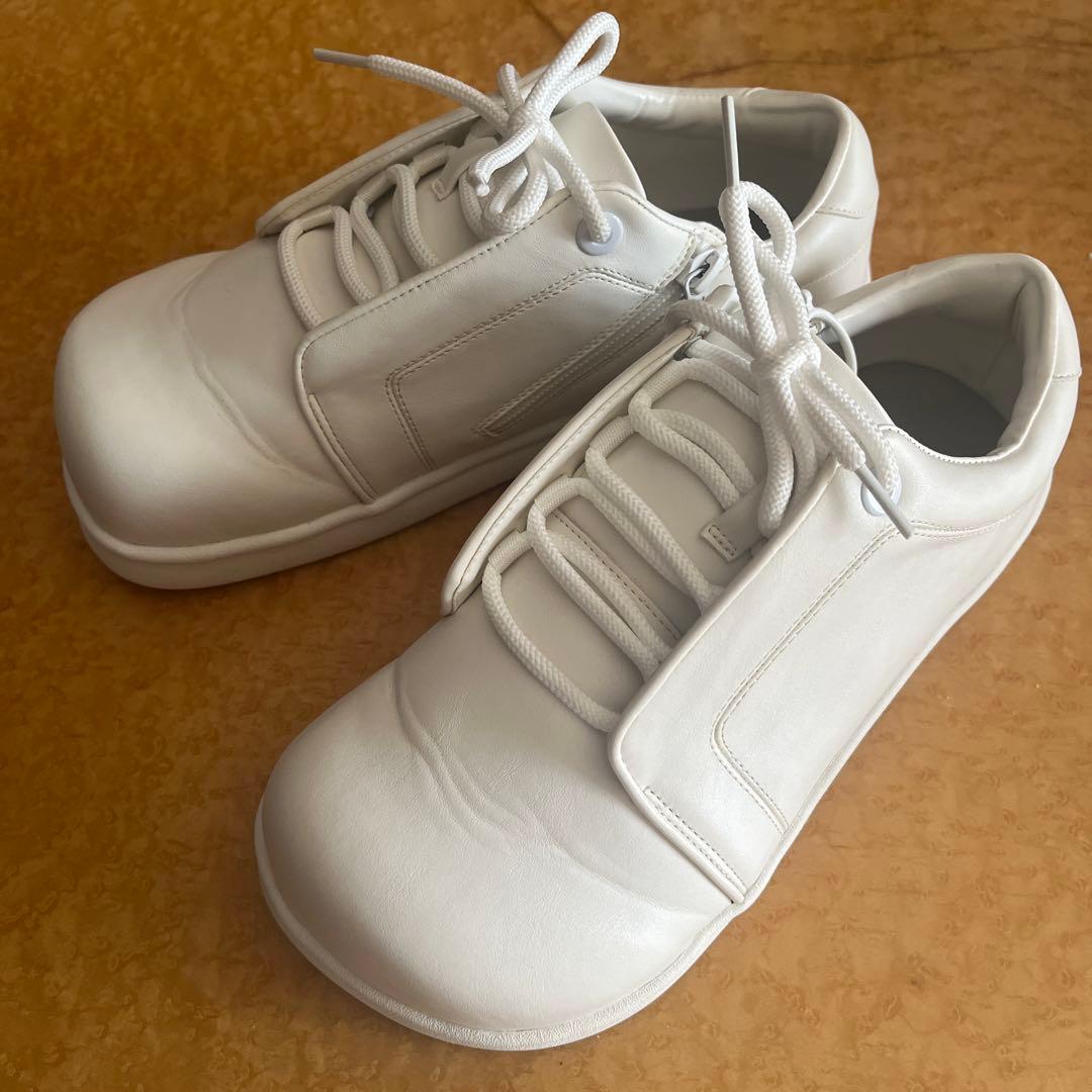 Racbaki ラクバキ コートスニーカー ホワイト/ホワイト 24