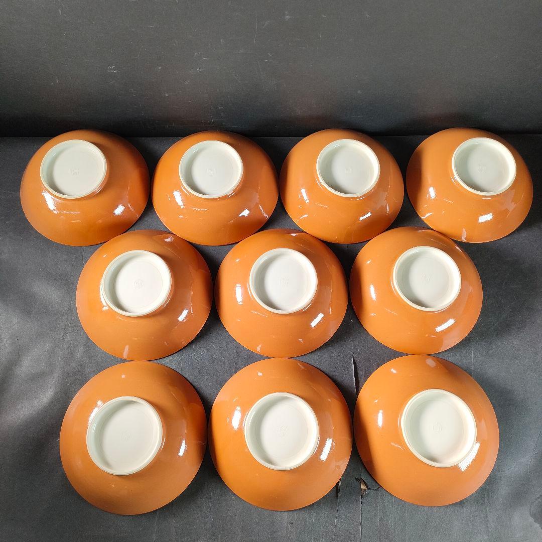 C11-3/素明 銘/金彩京焼蓋茶碗10客組/小鉢/蓋物/茶碗/飾皿/懐石料理