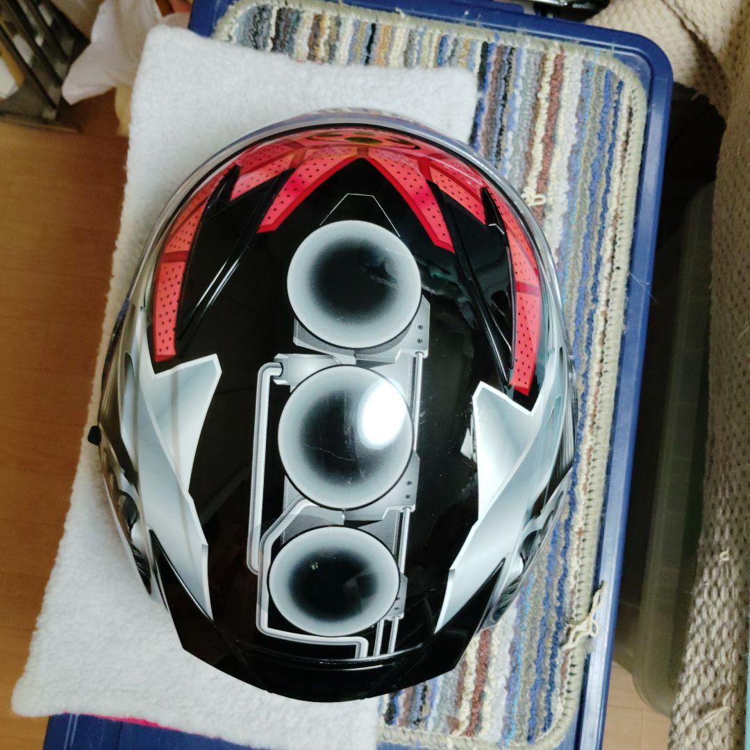 OGｋカブトジェットヘルメット ブラック/レッド