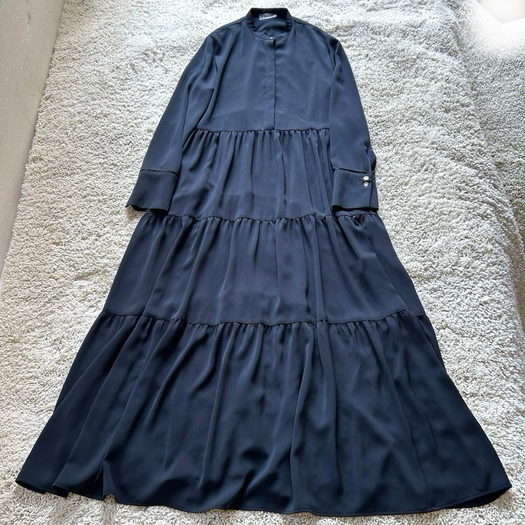 Ballsey ボールジィ ティアードフリルマキシ ロングワンピース Aライン