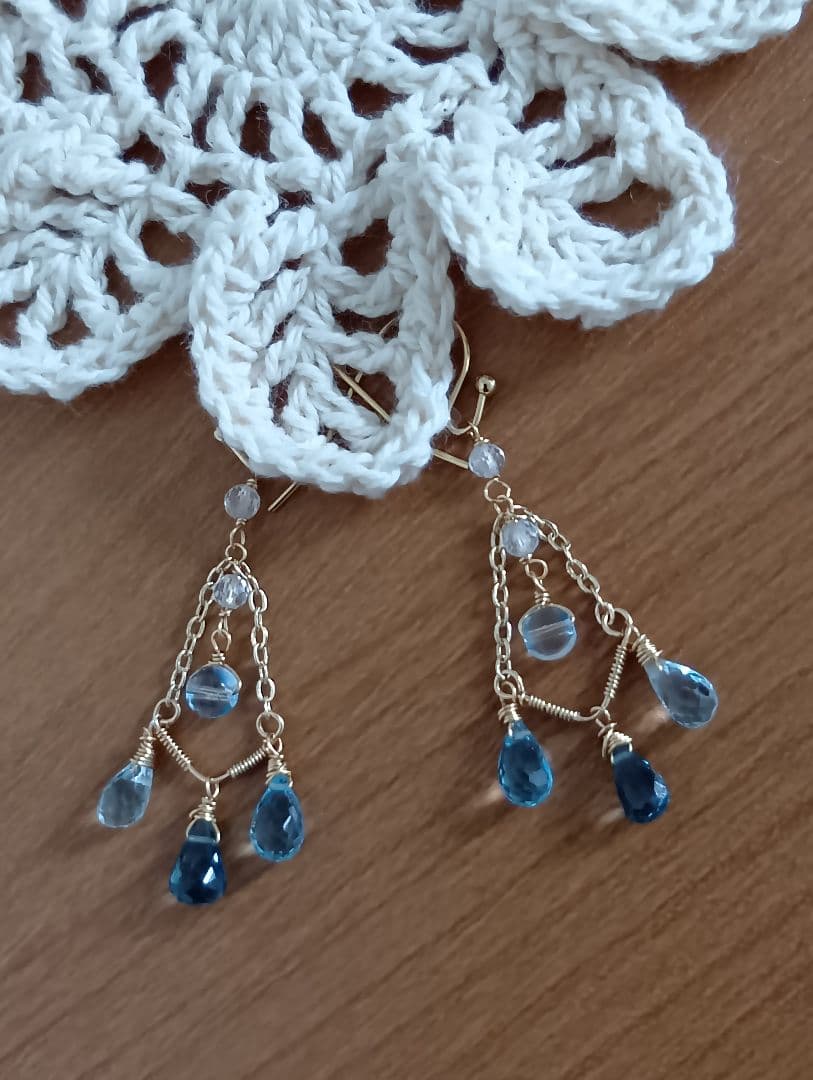 470 14kgf宝石質ブランデーシトリンPアメ◆レモンQのポストピアス他