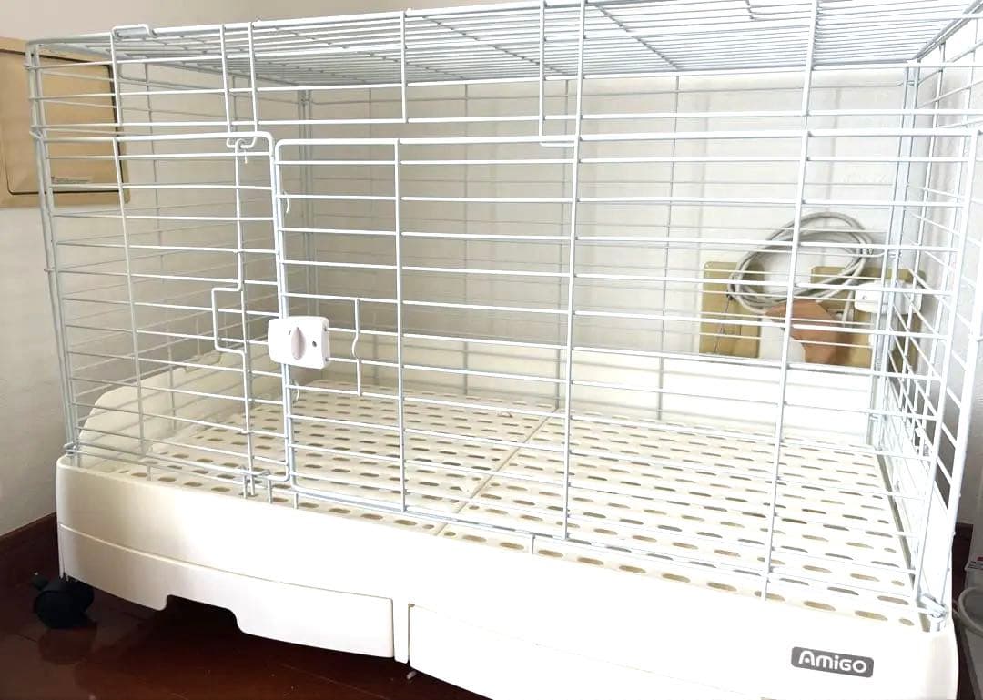 Amigo ホワイト ケージ ロック付き:フェレット用