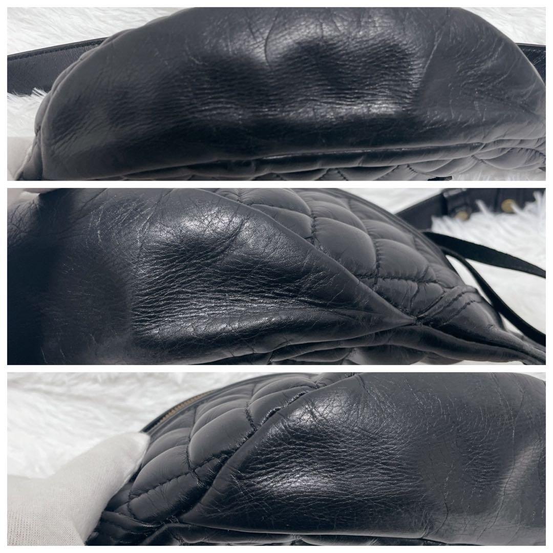 希少 IRON HEART ボディバッグ ウエストポーチ キルティング