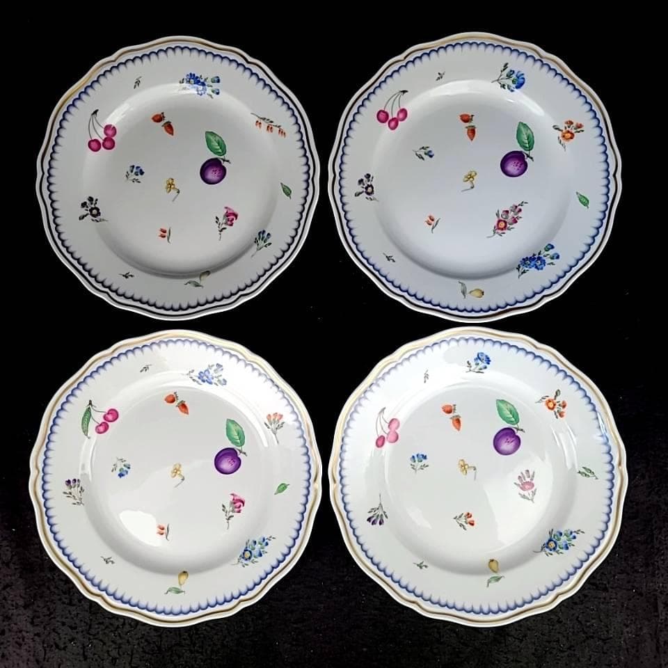 ☆美品☆リチャードジノリ　イタリアンフルーツ　ディナープレート　24cm 4枚