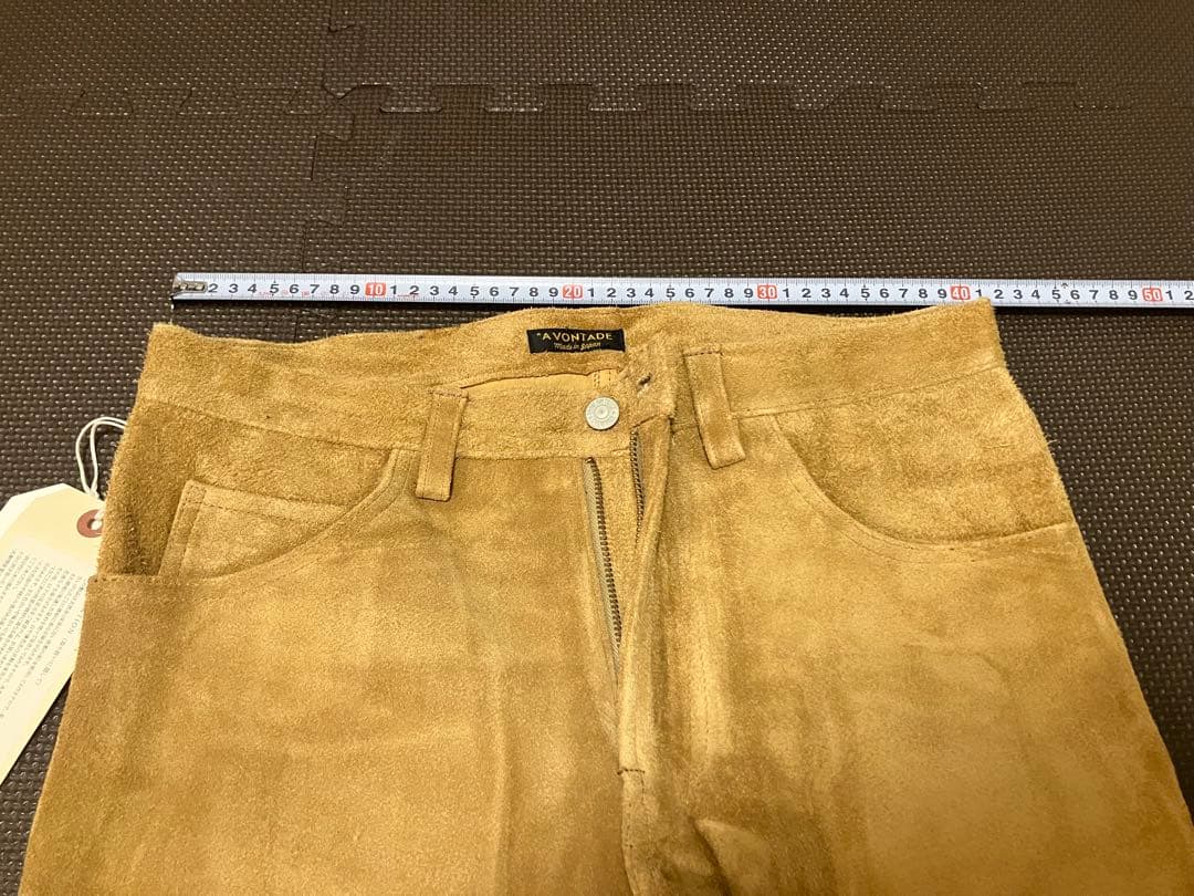 【メルカリ市特価】牛革　ズボン　革パン　A VONTADE レザーパンツ