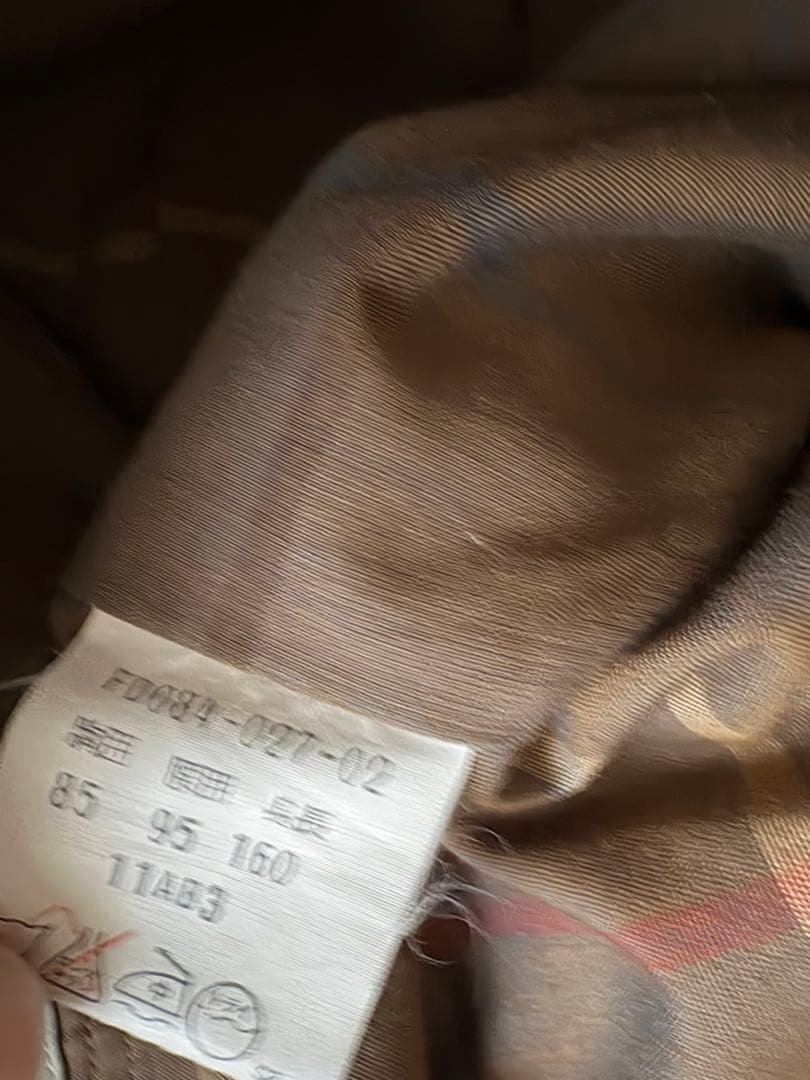 バーバリー トレンチコート ベルト ノバチェック レディース M