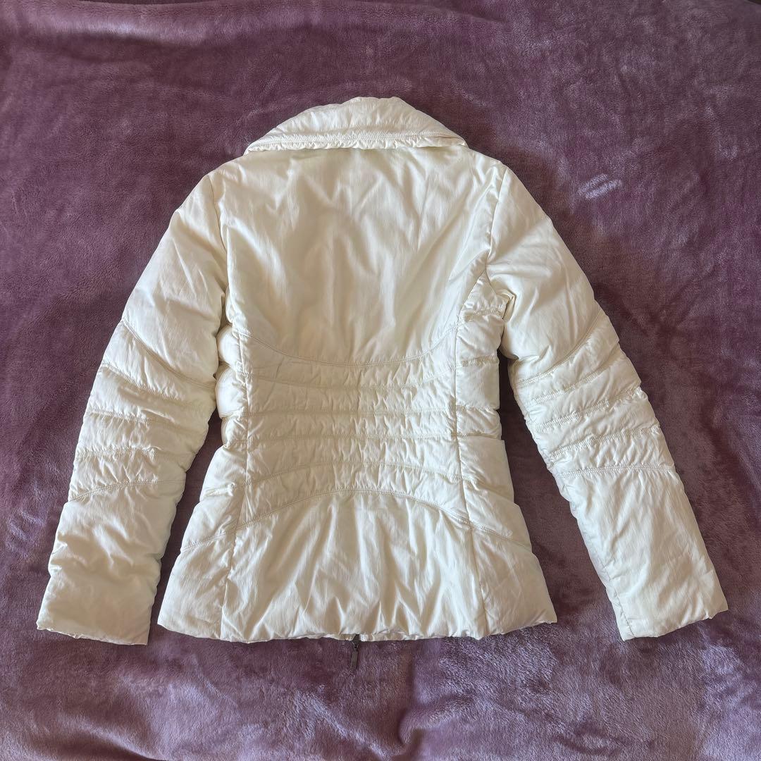 モンクレール　オフホワイト　薄手ダウン　茶タグ　サイズ3