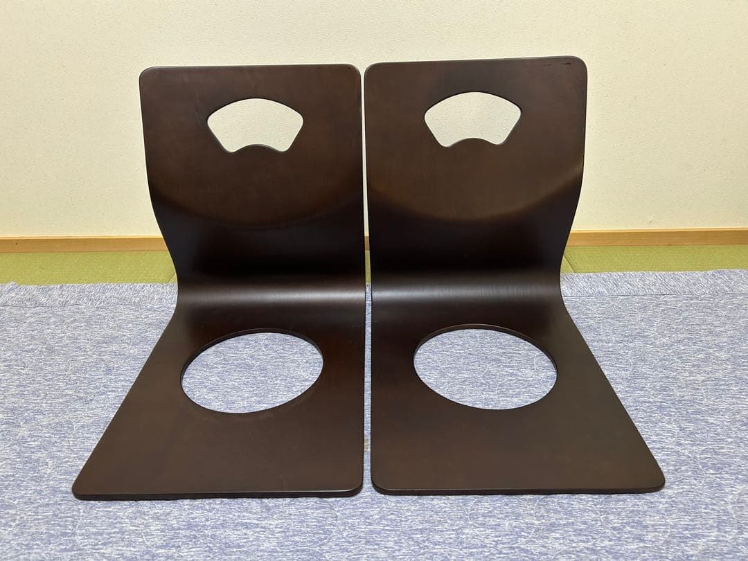 【美品】ニトリ 木製座椅子 和座椅子 6脚セット