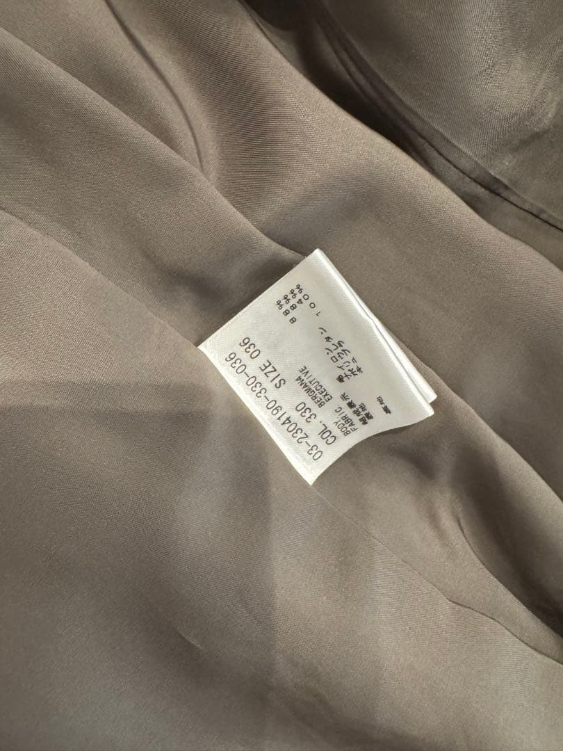 Theory luxe セオリーリュクス　パンツスーツ　トープベージュ36