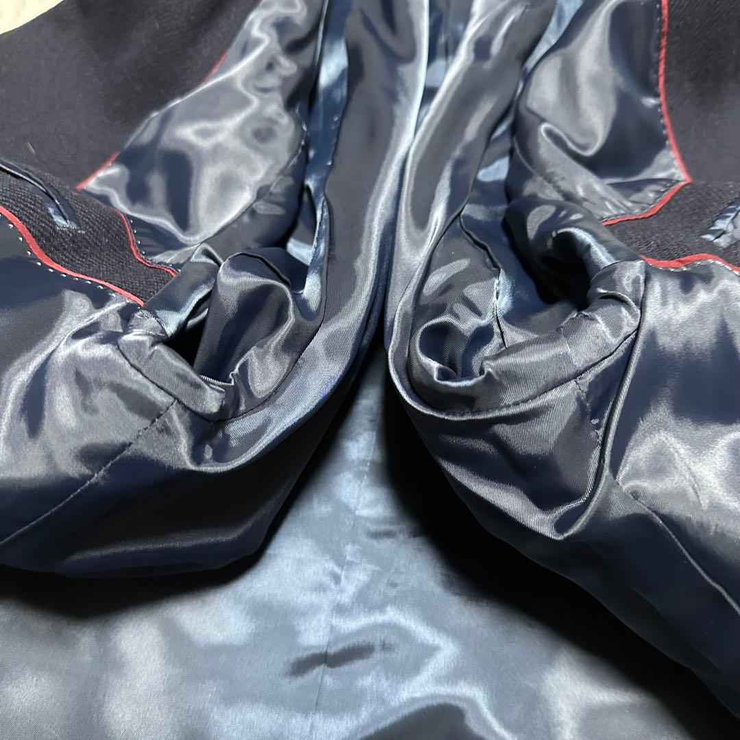 極美品　ブルックスブラザーズ　ステンカラーコート　ネイビー　紺ウール100%