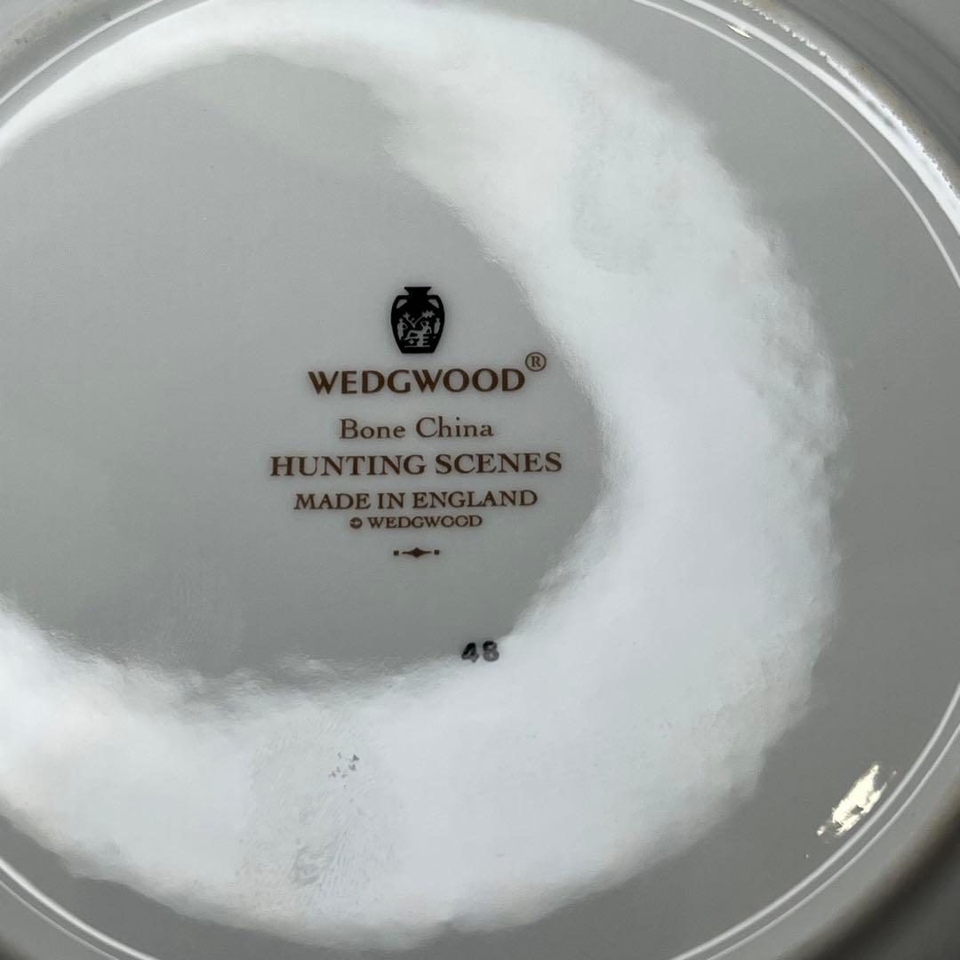 ウェッジウッド ハンティングシーン　カップ＆ソーサー　デザートプレート
