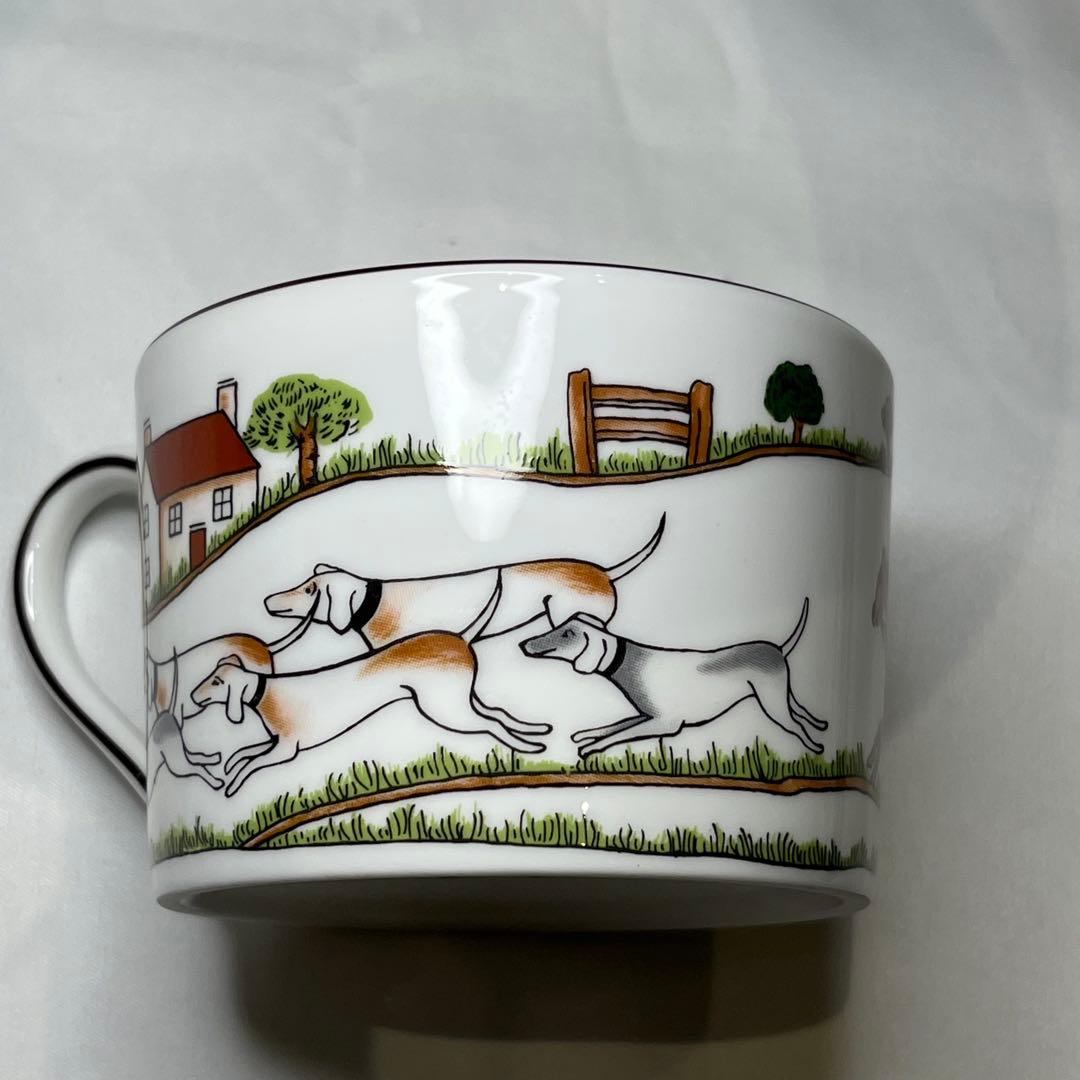 ウェッジウッド ハンティングシーン　カップ＆ソーサー　デザートプレート