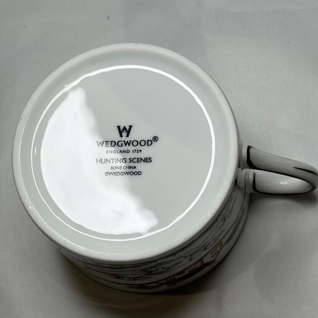 ウェッジウッド ハンティングシーン　カップ＆ソーサー　デザートプレート