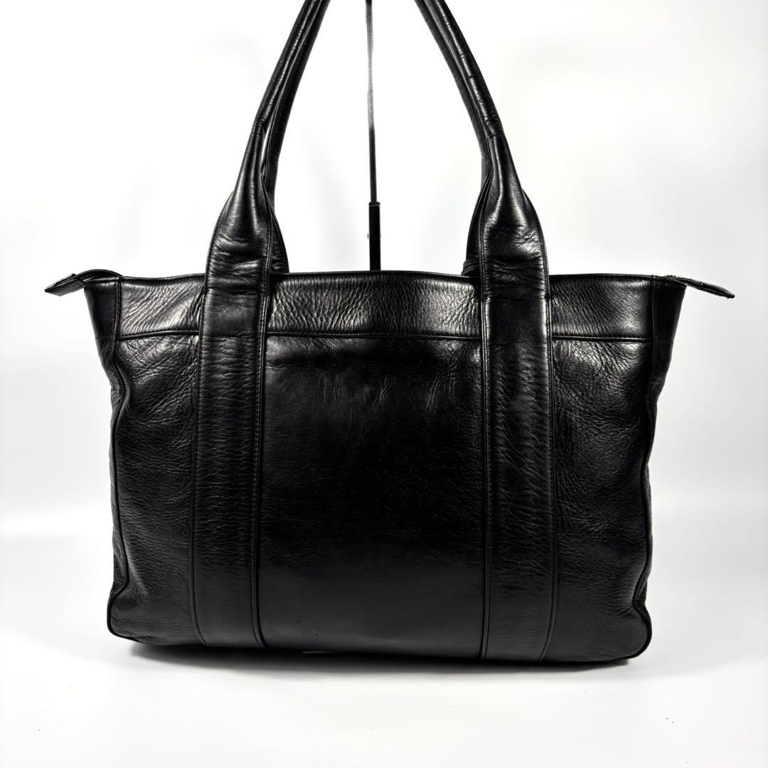 ✨極美品✨アニアリ トートバッグ アンティークレザー A4可 カモフラ ブラック