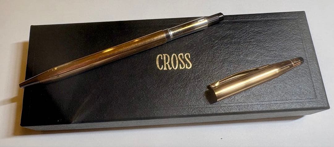CROSS 14K 金張り ボールペン 専用ケース付
