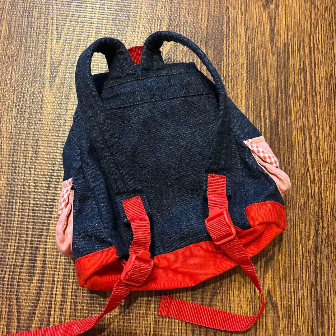 ミキハウス ベビー用 リュック デニム うさこちゃん