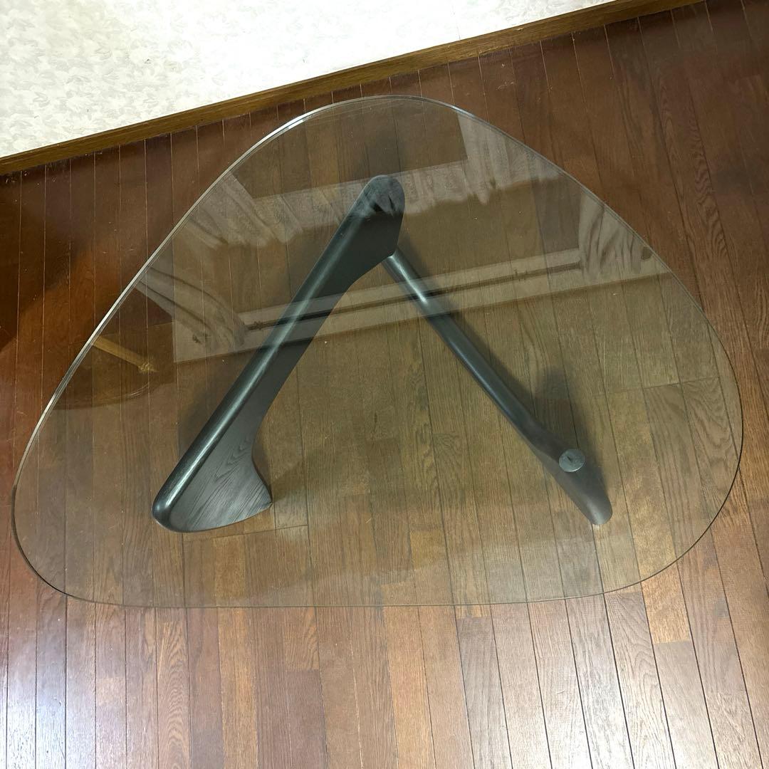 【美品】※直接お渡しのみ イサムノグチ コーヒーテーブル ガラステーブル