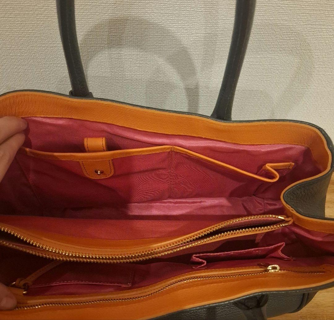 A.D.M.J. エーディーエムジェイ　トートバッグ　レザーバッグ　シボ革