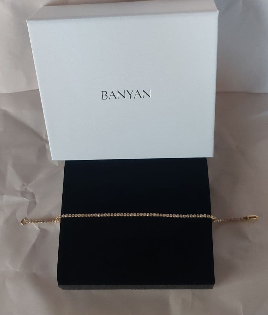 【限定SALE】新品未使用 BANYAN K18 テニスブレスレット