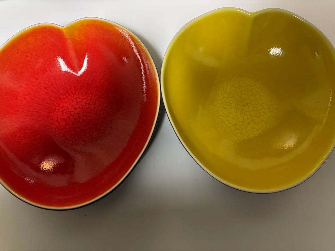 Jars ジャス ネニュファ ボウル　イエロー　オレンジ　ハート　南フランス希少