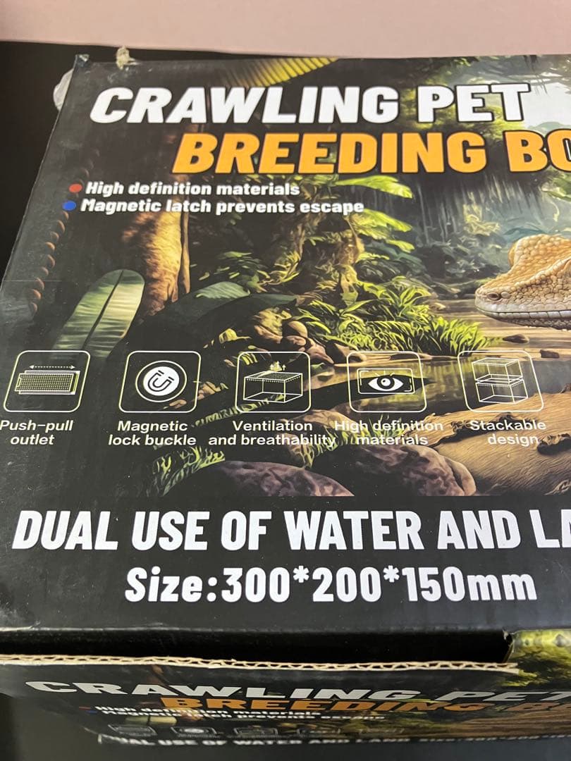 【ヘルズ】爬虫類ケージ×5 アクリル　マグネット