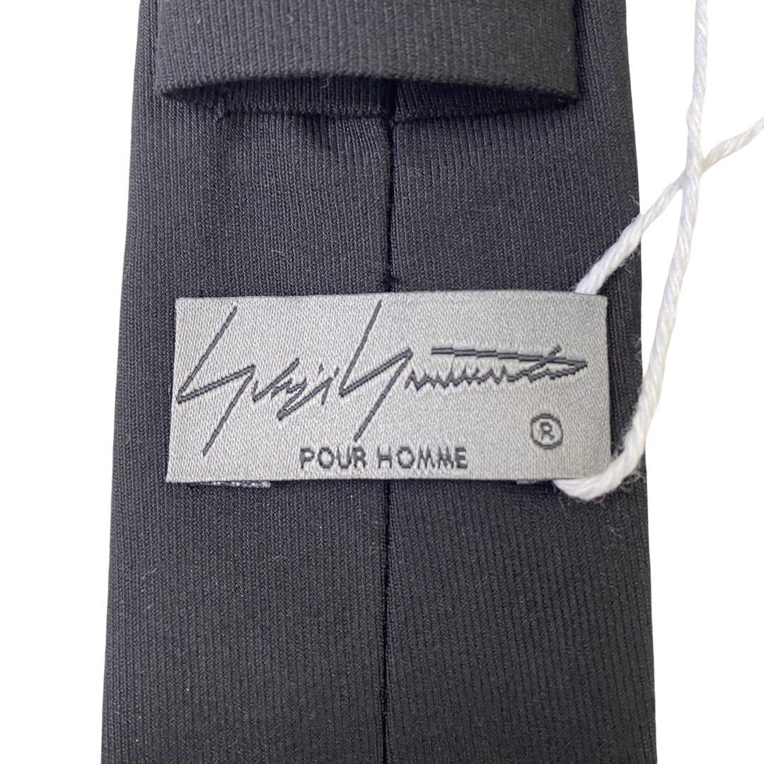 Yohji Yamamoto ブラック刺繍ネクタイ 虚無妄想