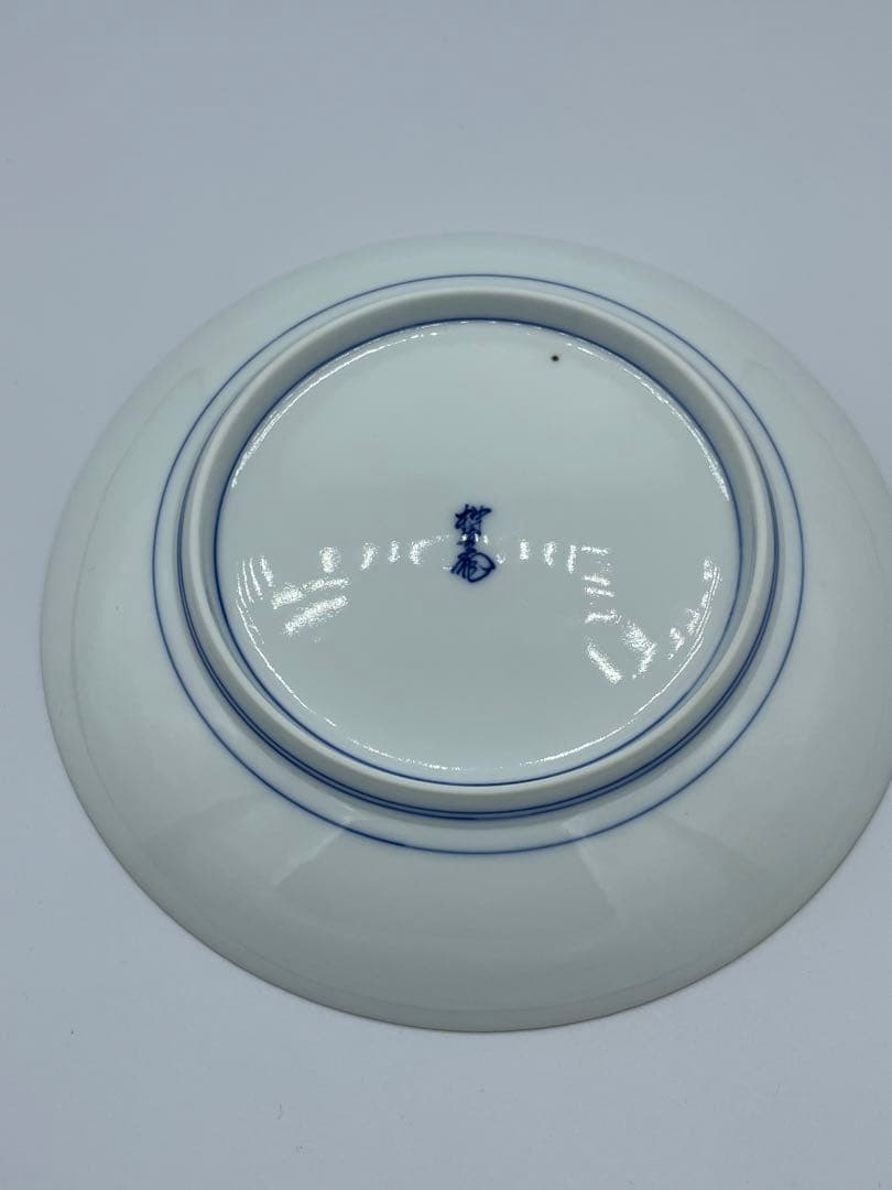 十三代 酒井田柿右衛門 染錦 波千鳥文 額皿 飾皿